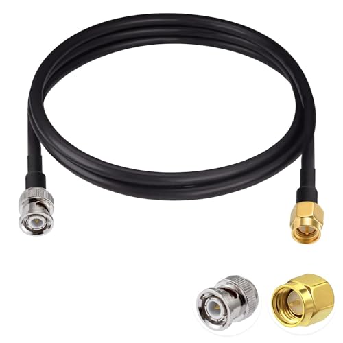 POBADY SMA�I�X-BNC�I�X RF�����P�[�u�� 50�I�[�� SMA-BNC RG58�W�����p�[�P�[�u�� 6.5�t�B�[�g/2M �A���e�i�p �A�}�`���A����LAN�@�� Wi-Fi���W�I