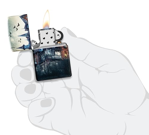 Encendedor Zippo Genuine windproof gris metálico miniatura 5
