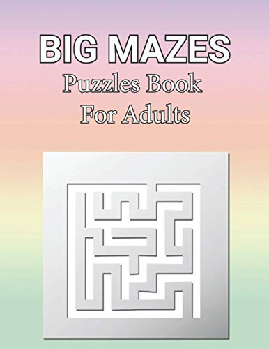 Big Mazes Puzzles Book For Adults: Two-Player Mazes Activity Book for Kids Star - Double - Quad Mazes Books | Gift Idea For Birthday, Anniversary, ... Trip Tons of Challenge and Fun for your Brain