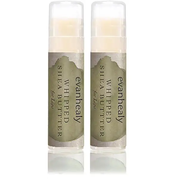 evanhealy Whipped Shea Butter for Lips | Organic Red Raspberry Seed Oil, Beeswax, & Argan Oil | Moisturizing Lip Balm Chapstick (Pack of 2) 1