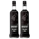 ERISTOFF Black Wild Berry Premium Vodka Spirit Drink, Vodka con Sabor a Frambuesa y Grosella Negra, 18% Vol, 70cL / 700mL (Paquete de 2)
