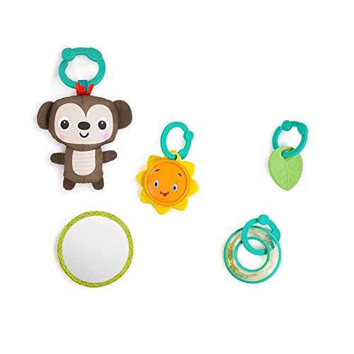 Bright Starts Safari Blast Activity Gym And Play Mat With Take-Along Toys, Ages Newborn + - Image 3