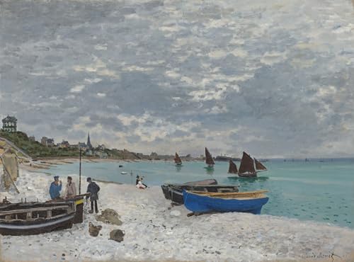 Peinture murale Monet Sainte-Adresse reproduction sur toile luxe