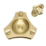 TISFA Cigar Ashtray, Pure Copper Ashtray for Home Office Indoor Outdoor Patio, Large Detachable Tria
