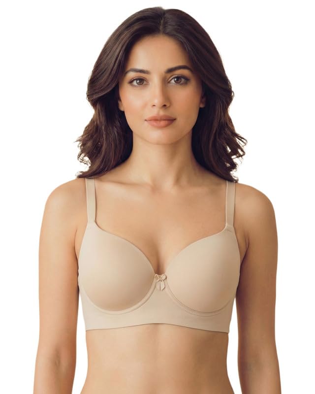 tweens Polyamide Maximiser Push-Up Bonded Bra (Level-2 Padding) | 3/4th Coverage | Level-2 Padding | Soft Polyamide | Wire-Free | No Elastic at Bottom Band and Side Wings | Pack of 1|-picture-16