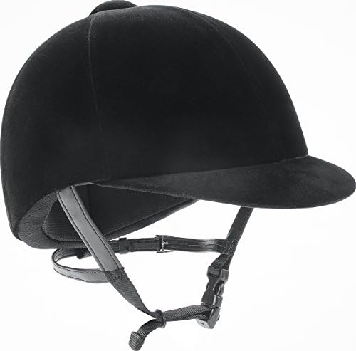 IRH Medalist Velveteen Riding Helmet, Black, Size 6.875