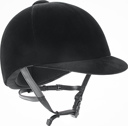 Irh Medalist Velveteen Riding Helmet, Black, Size 6.875 #TOP7