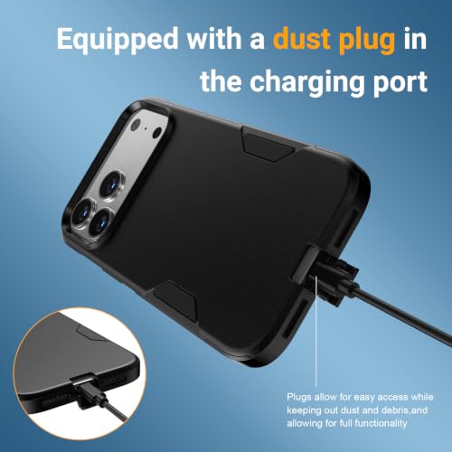 Magnetic for iPhone 17 Pro Max Case Heavy Duty Rugged Dual-Layer Black by jaroco - Used condition - Image 5
