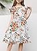 blibean Summer Girl Dress Kid Prom Flare Flowy Fashion Dresses Vacation Boho Clothes Age 14T-15T (Size 14 15 16 Year) White