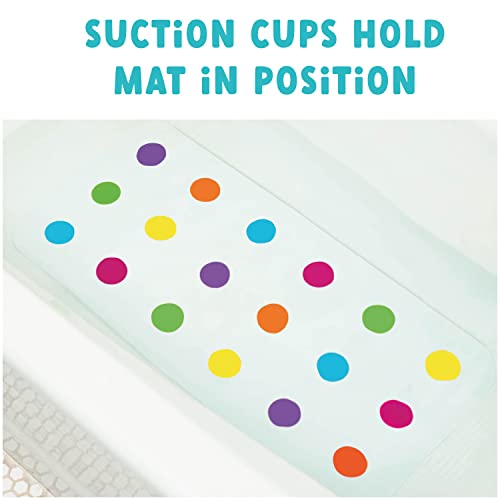 Munchkin® Dots™ Bath Mat For Kids, Multicolored, 30.5X14.25 Inch #TOP3