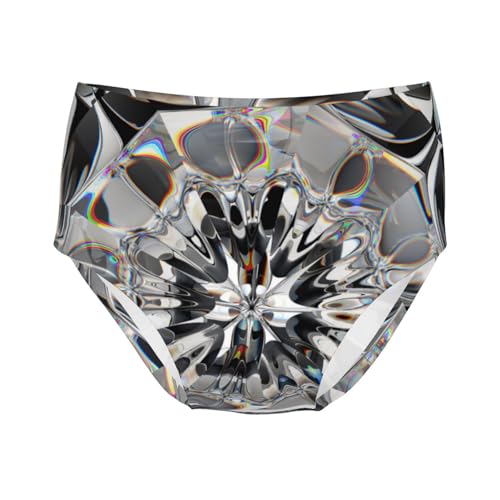 Closeup Of Diamond Girls' Underwear Soft Cotton Little Girls Panties Comfort Briefs