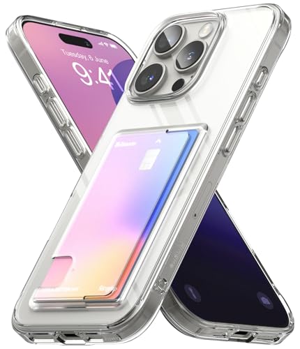 Étui portefeuille iPhone 16 Pro transparent pour ne plus jamais oublier sa carte