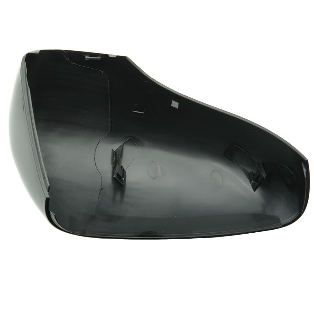 Tappi per Specchietti, Copri Specchietto Retrovisore Auto Coppia Calotte Specchio Destra + Sinistra Nera Sostituzione per Renault Clio 4 Captur Zoe