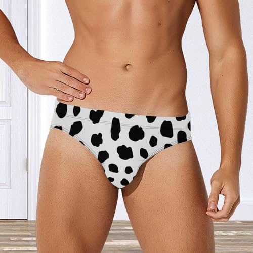 Dalmatian Print Men's Swimwear Brief Bikini Swimsuit Sexy Low Waist Bathing Suit4