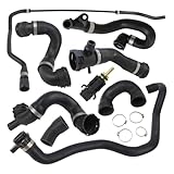 YINAVAGAD (13Pcs) Coolant Water Pipe System Kit for BMW 2006-2013 N51 128i 325i 328i 330i, Radiator Coolant Water Hoses Replaces 11537516414 11537545890 17127618510 13621433077 17117524710, See Fit!
