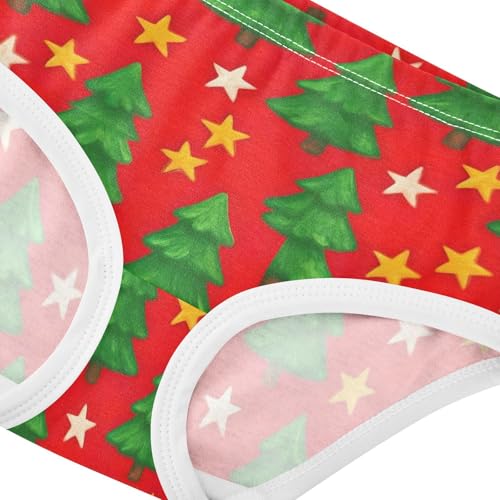 Joisal Cute Christmas Trees Stars Red Toddler Underwear Floral 2t Cotton Girl Panties Cute Cartoon Undies Kids Briefs4