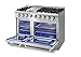 Thor Kitchen Gas Range with 6 Burners and Double Ovens, Stainless Steel - HRG4808U-1