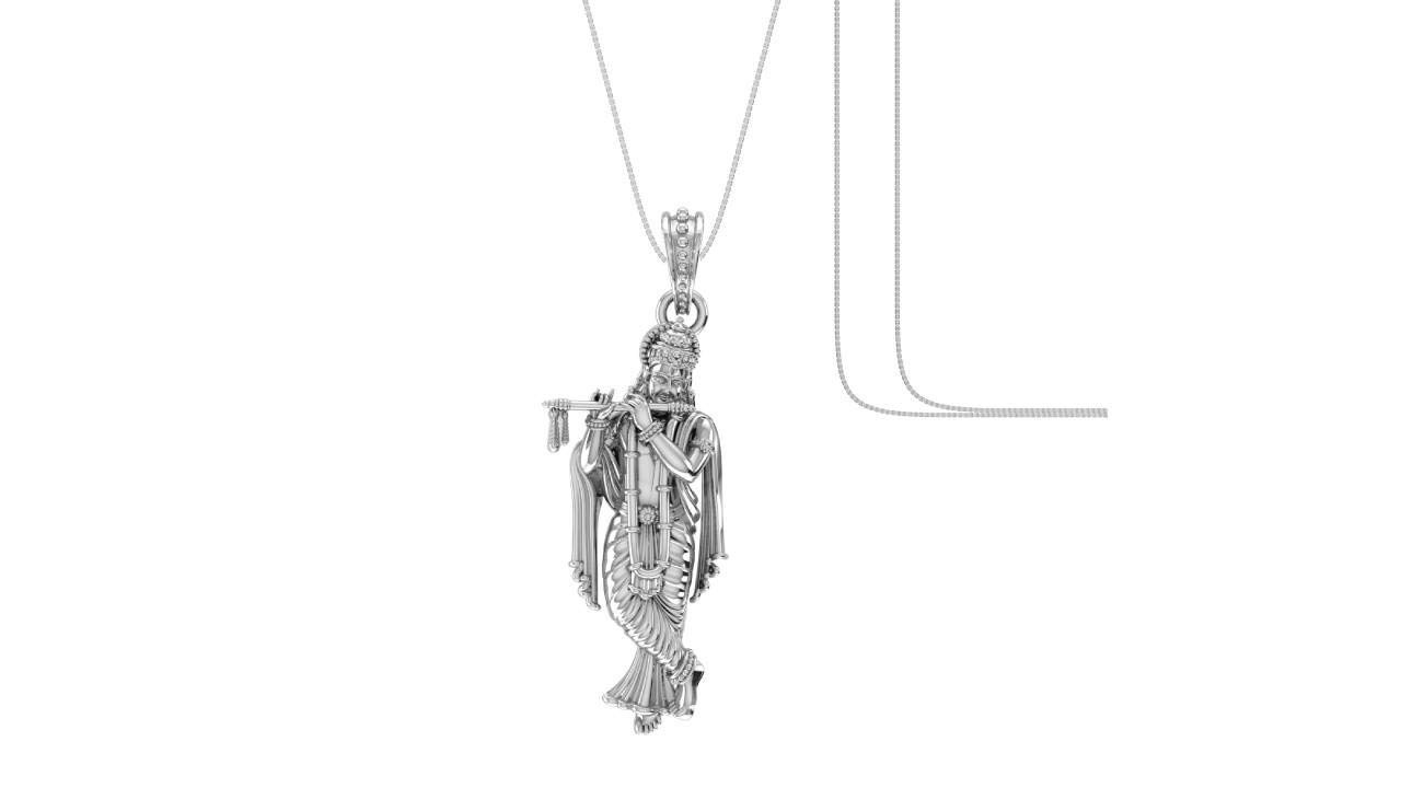Imitation Gold Plated Krishna, Kanha ji Necklace Banke Bihari Ji Locket Universal Pendant For Men And Women Govinda, Gopal Dwarka Dhish ji With Flute With Rope Yellow Gold Chain For Man and women (B0BWV8QYR3) Amazon Price History, Amazon Price Tracker