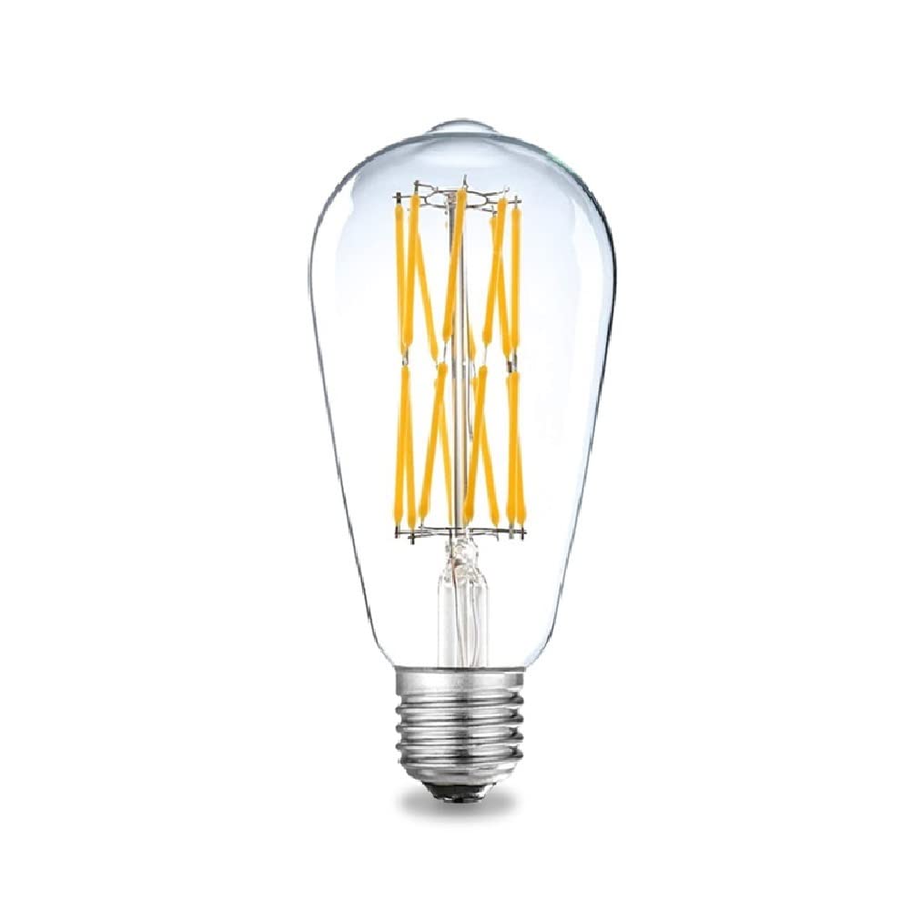 Ampoules 10 pièces/lot LED rétro Edison Ampoule E27 ST64 110V220V 2W/4W/6W/8W/12W/16W Ampoule LED décorative créative (Couleur : 220V White, Taille : 16W)