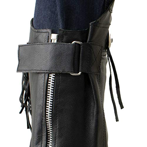 Image of Milwaukee Leather Premium Leather Motorcycle Riding Chaps for Women Bikers