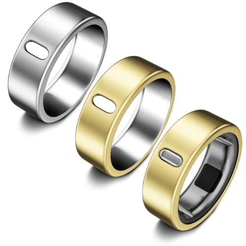 Coque compatible Oura Ring Gen 4 protecteur TPU anti-rayures taille 8 pour homme et femme doré
