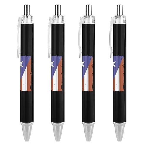 Bolígrafos de Puerto Rico para evitar manchas de tinta en tus apuntes de trabajo, juego de 4