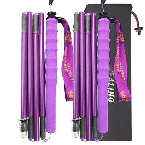 KHEALING トレッキングポール カーボン 折畳み【超軽量110g/120g/130G】炭素繊維 登山 ポール 5節 2本セット 110/120/130 cm ハイキングポール 滑り止め コンパクト 遠足 登山用品 徒歩 キャップ 吸湿発散性に 収納バ