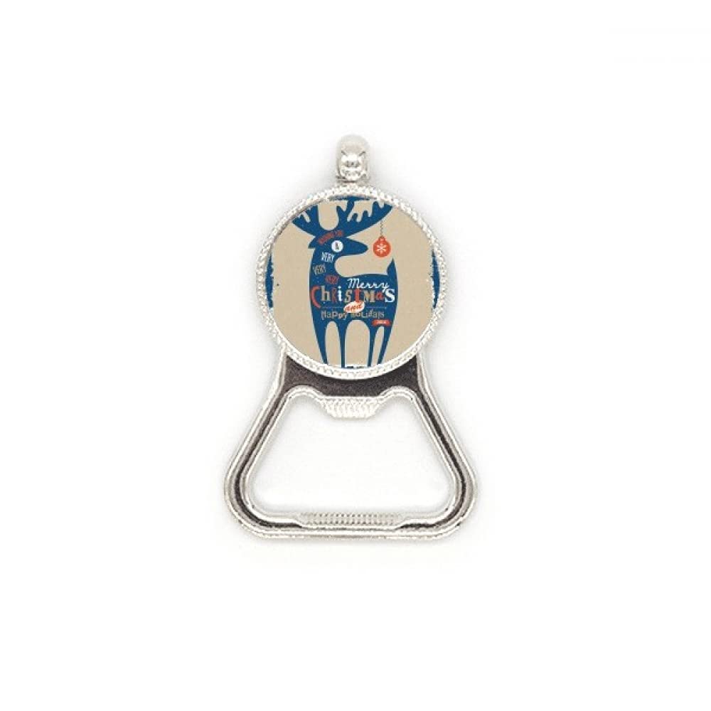 Décapsuleur cerf bleu en acier inoxydable durable pour fête