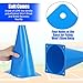 Yuanan 30PCS Agility Cones, Basketball Cones 9 Inch Plastic Cone Soccer Agility Training Sport Traffic for Sports Plastic Small Trainings Cone Set for Soccer Football Basketball Practice Drills