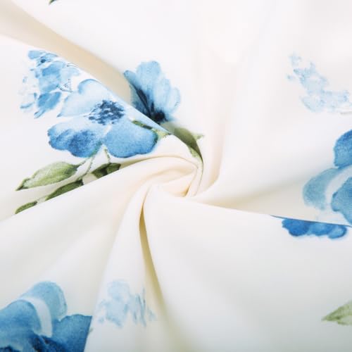 Womens Summer Wrap Maxi Bohemian Dress Floral High Low Bridal Shower Evening Wedding Guest Dress Floral Blue L