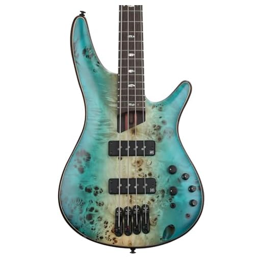 Ibanez Premium SR1600B Bass Guitar - Caribbean Shoreline Flat
