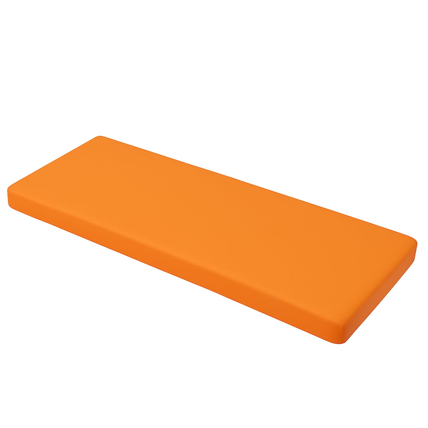 Brillars Outdoor Garden Bench Cushion 2 Seater for Patio Furniture, Water Resistant Heavy Duty Soft Replacement Cushions Seat Pad Sofa Pillow (Orange, 106x45x5cm / 42x18x2)
