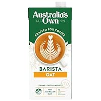 Australia's Own Barista Dairy Free Vegan Oat Milk for Coffee Latte & Espresso, 1 Litre (Pack of 8)