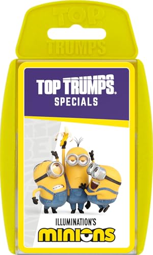 Image of Top Trumps Minions Card Game,Find out how loyal James is, or how much mischief Gru has in this educational packed game, gifts and toys for boys and girls aged 6 plus