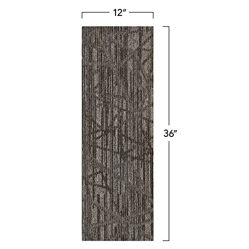 Image of Mohawk Advance 36 inch x 12 inch Berber (Loop pile), 0.11 inch Pile Height, Carpet Tile, PET Fiber, New Shoes Color, (24 Tiles), (72 sqft /carton)