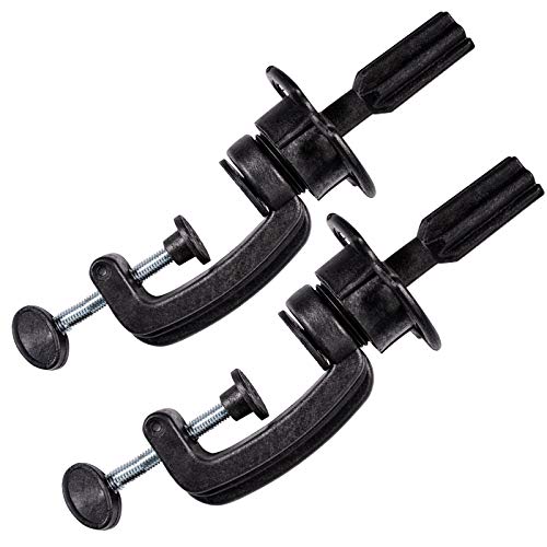 2PCS Wig Mannequin Head Stand, Wig Clamp, Cosmetology Manikin Head Standard Holder Clamp , Mannequin Head Holding Holder Clamp for Mostly Mannequin Heads