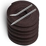 Aeesio Softball-Baseball-Handschuhspitze, Mitt Lace Repair Kit enthält 2 Lederschnürsenkel und Schnürnadel für Fanghandschuh (Dunkelbraun 6)