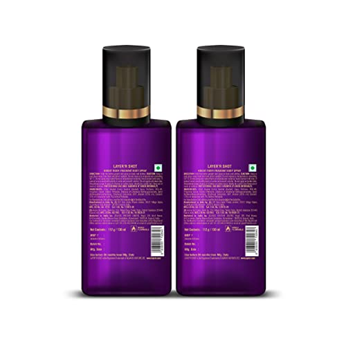 Image of Layer'r Shot Knight Rider Body Spray For Men - 2 x130ml | Long Lasting Premium Fragrance With Skin-Friendly Scent | Aerosol Perfume | Suitable For All Occasion | For Men