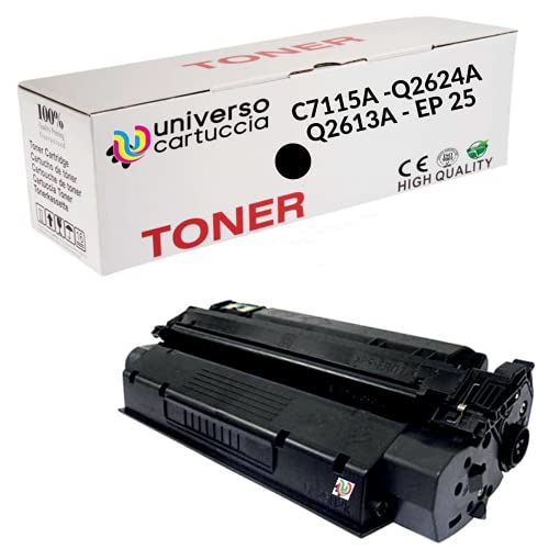 UniversoCartuccia® Tóner compatible con HP Laserjet 1000 1005 1150 1200 1220 1300 3080 3300 3310 3320 3330 3380 Canon LBP 1210 LBP 558 Serie | C7115A 15A Q2 613A 13A Q2624A 24A EP 25