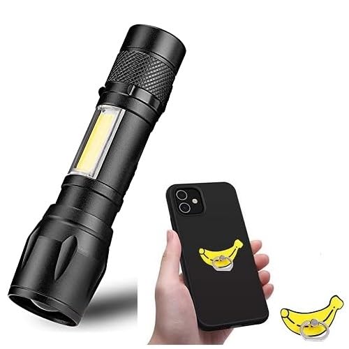 Adima 2-in-1 Flashlight COB LED Mini Torch Adjust Zoom Focus Lamp Waterproof Working Lighting Penlight (B08ZLY8BYF) Amazon Price History, Amazon Price Tracker