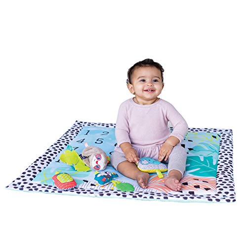 Infantino Milestones & Memories Twist and Fold Gym - Collapsible 4-in-1 Play Mat Stimulating, with 4 Modes and 4 Additional Sensory Toys for Infants and Toddlers, Multicoloured - Afbeelding 6