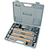 Material: Metal y madera. Brüder Juego Herramientas Chapista Tases Sufrideras Martillos Madera 7 Piezas