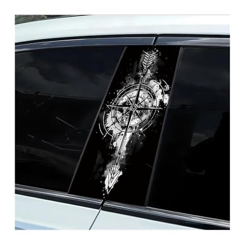 Film protecteur vinyle boussole pour colonne centrale voiture contre rayures