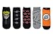 Naruto Shippuden Socks (5 Pair) - Women & Men's (1 Size) - Low Cut Naruto Socks