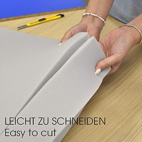 Gommapiuma Densità D25kg per Divano, Foglio 200x100x8 cm, Lastra Poliuretano Imbottitura Spugna, materassi camper, cuscini divano imbottitura, materasso gomma schiuma, divani schiuma, Spessori Vari