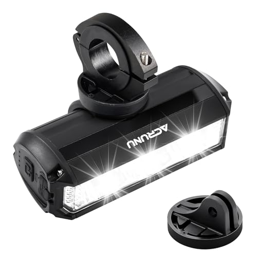 Super Bright LED Bike Light,USB Rechargeable Bicycle Headlight-5 Modes,Waterproof Bike Headlight,Mountain Off-Road Cycling Commuting (Small Pro)