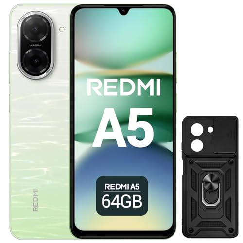XIAOMI Redmi A5 Móvil 6.88' 120Hz, 64GB+3GB RAM - Cámara AI 32MP, Batería 5200mAh, Lector Huella, Procesador Octa-Core - Verde