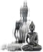 Bellaa 22739 Buddha Statues Antiques Bronze Finished