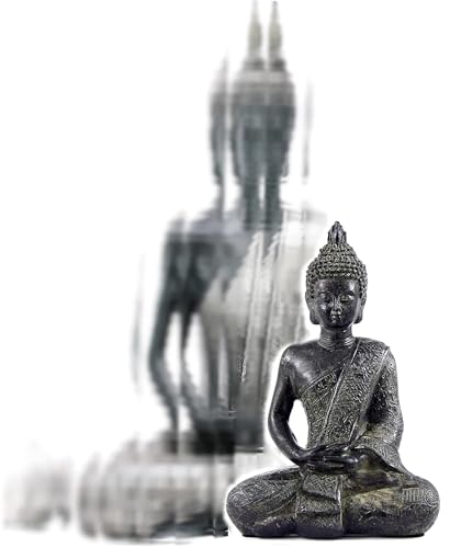 Estatua Budista Zen Decoración Hogar Meditación 8 pulgadas