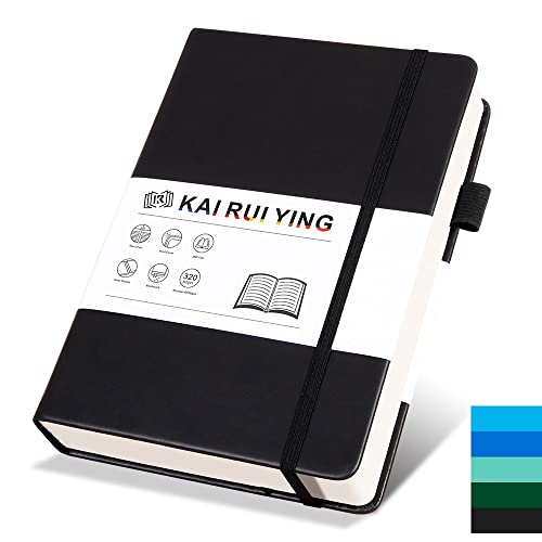 KaiRuiYing Lined Journal Notebook, 320 Pages, 5.5'' &times; 8.6'' A5 Size, College Ruled, 100 GSM Thick...
